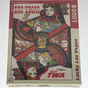 New Lucky Las Vegas Puzzle New York Puzzle Company 1000 Pc Fly TWA
